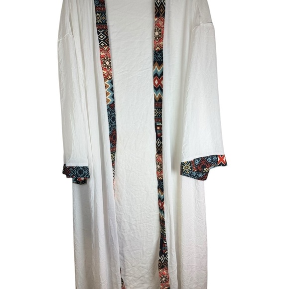 Shein Women's Summer Cardigan with Geometric Designs‎ Size 1Xl White - Picture 9 of 9